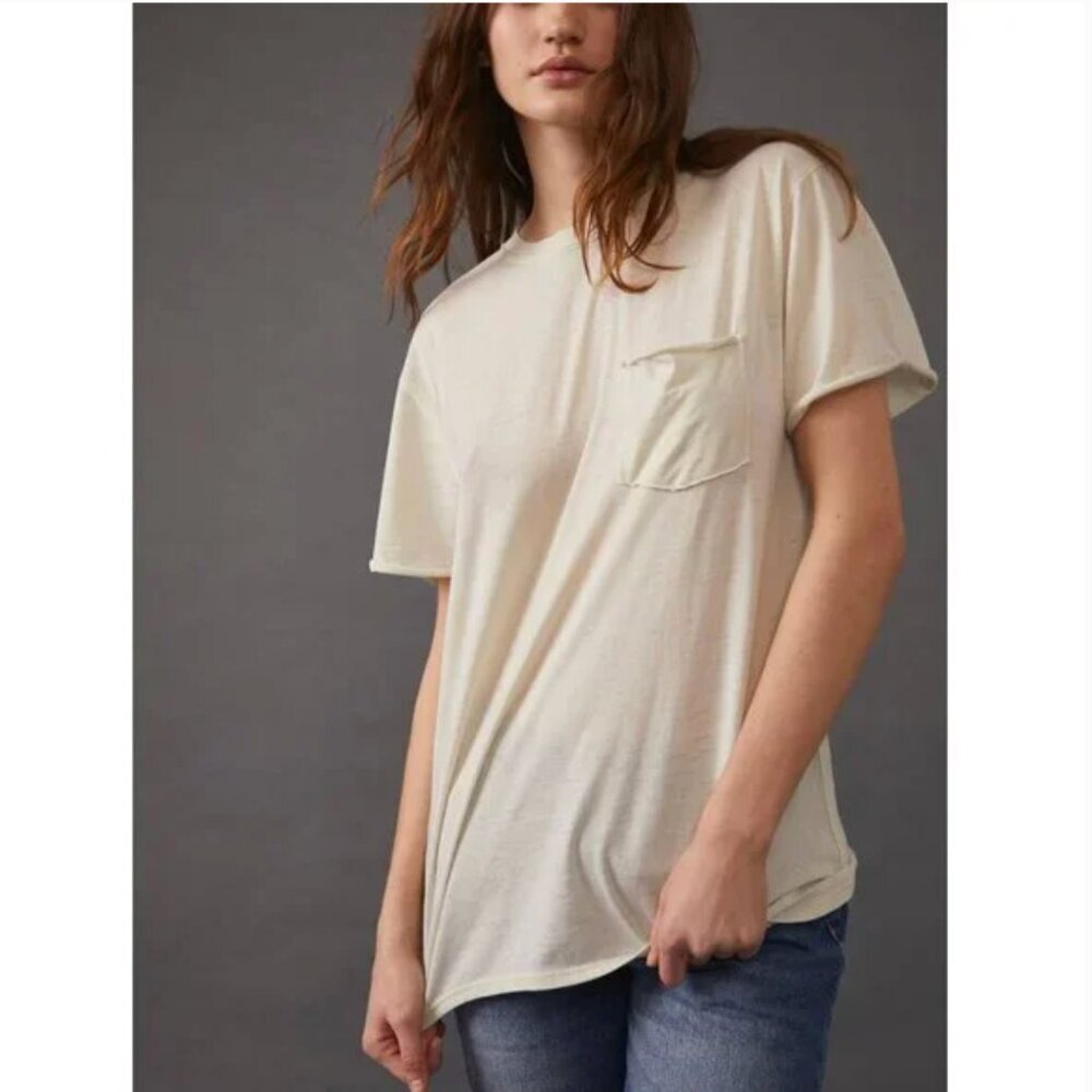 FREE PEOPLE NWT Vella Tee / White Swan - small - Picture 8 of 11
